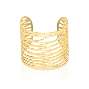 18k Gold | Energy | Laser Cut Cuff