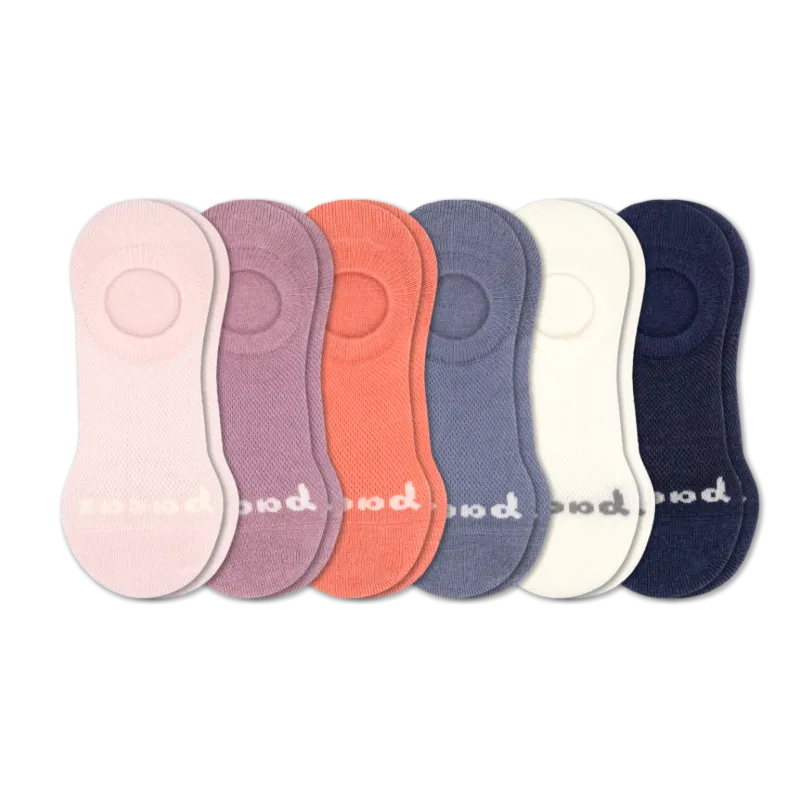 6 Pack - Women's No Show Socks