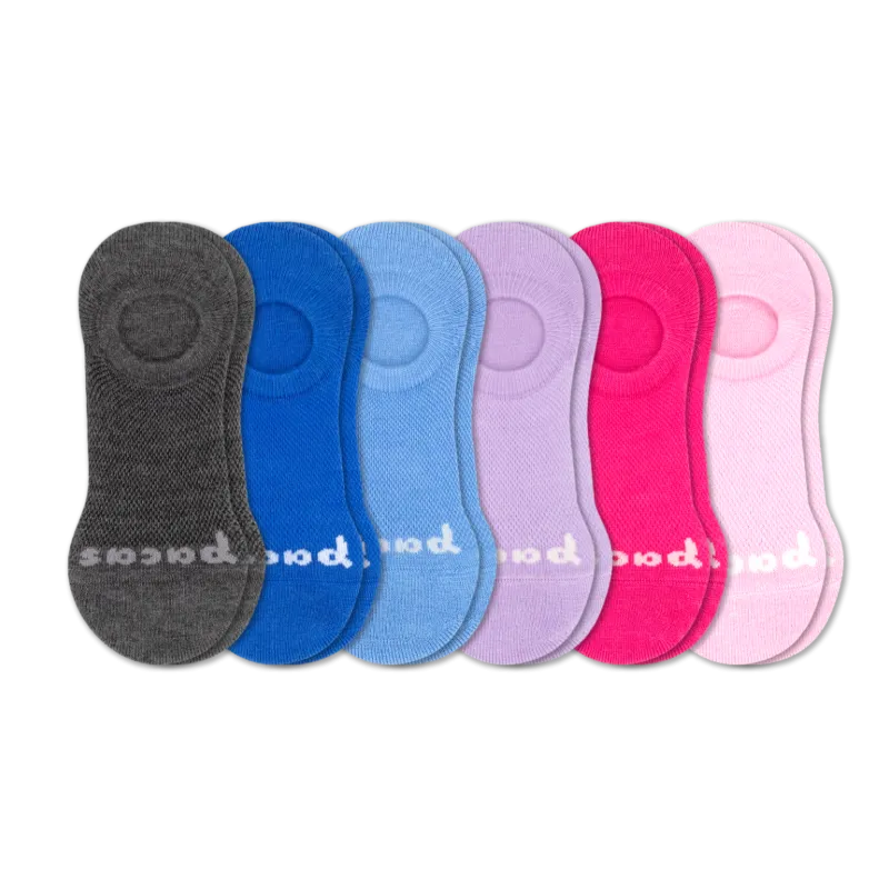 6 Pack - Women's No Show Socks