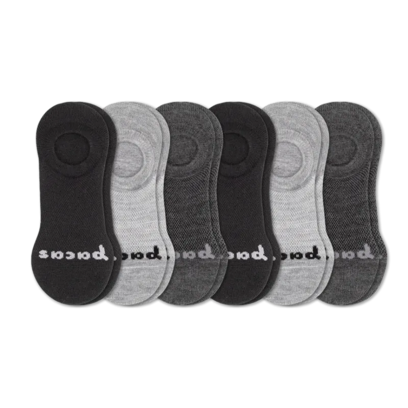 6 Pack - Women's No Show Socks