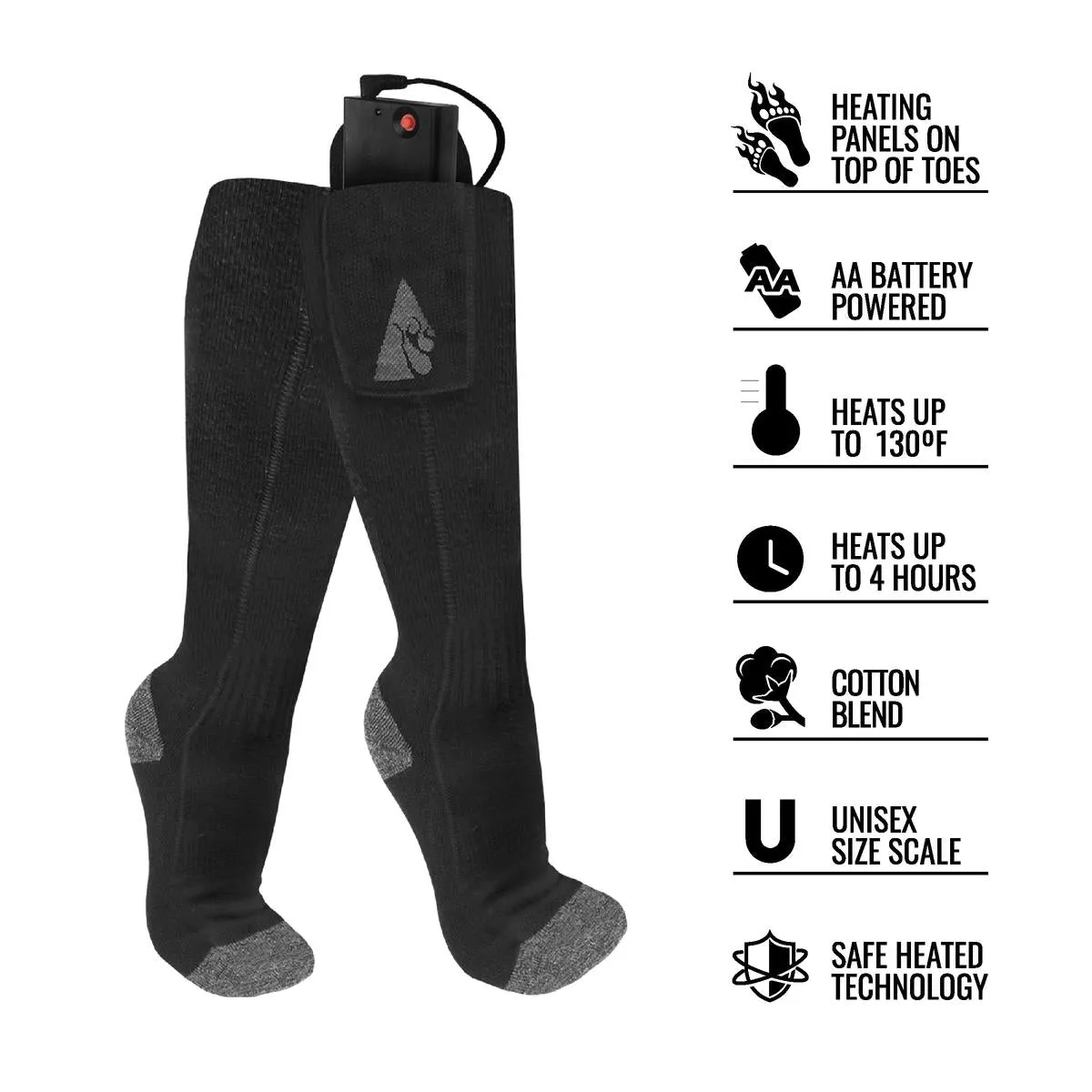 ActionHeat AA Classic Battery Heated Socks