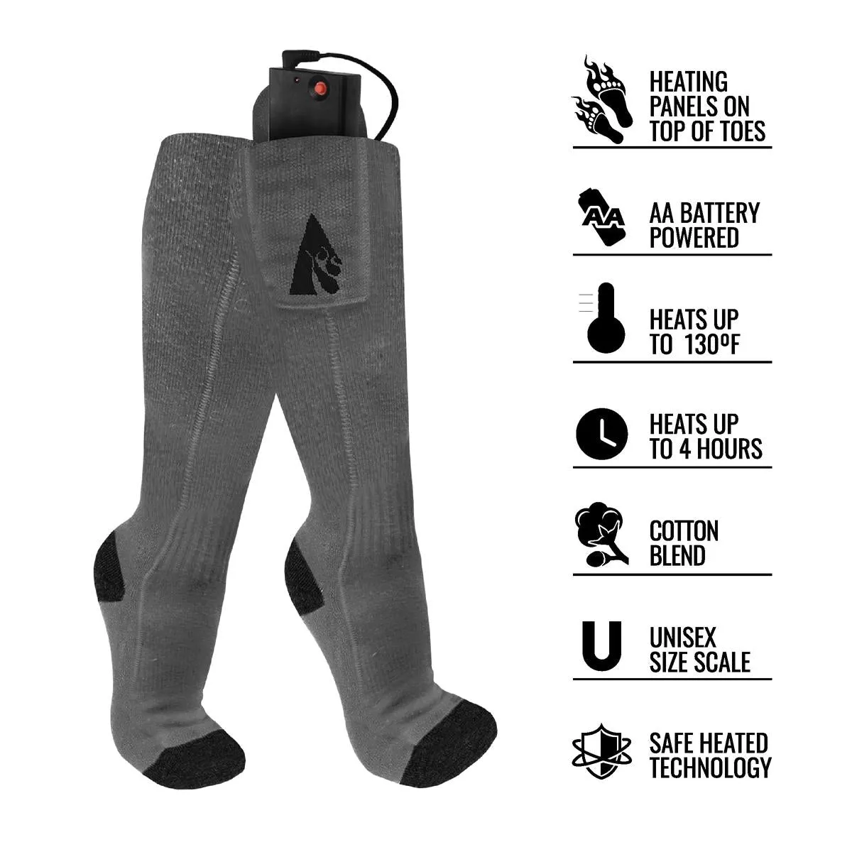 ActionHeat AA Classic Battery Heated Socks