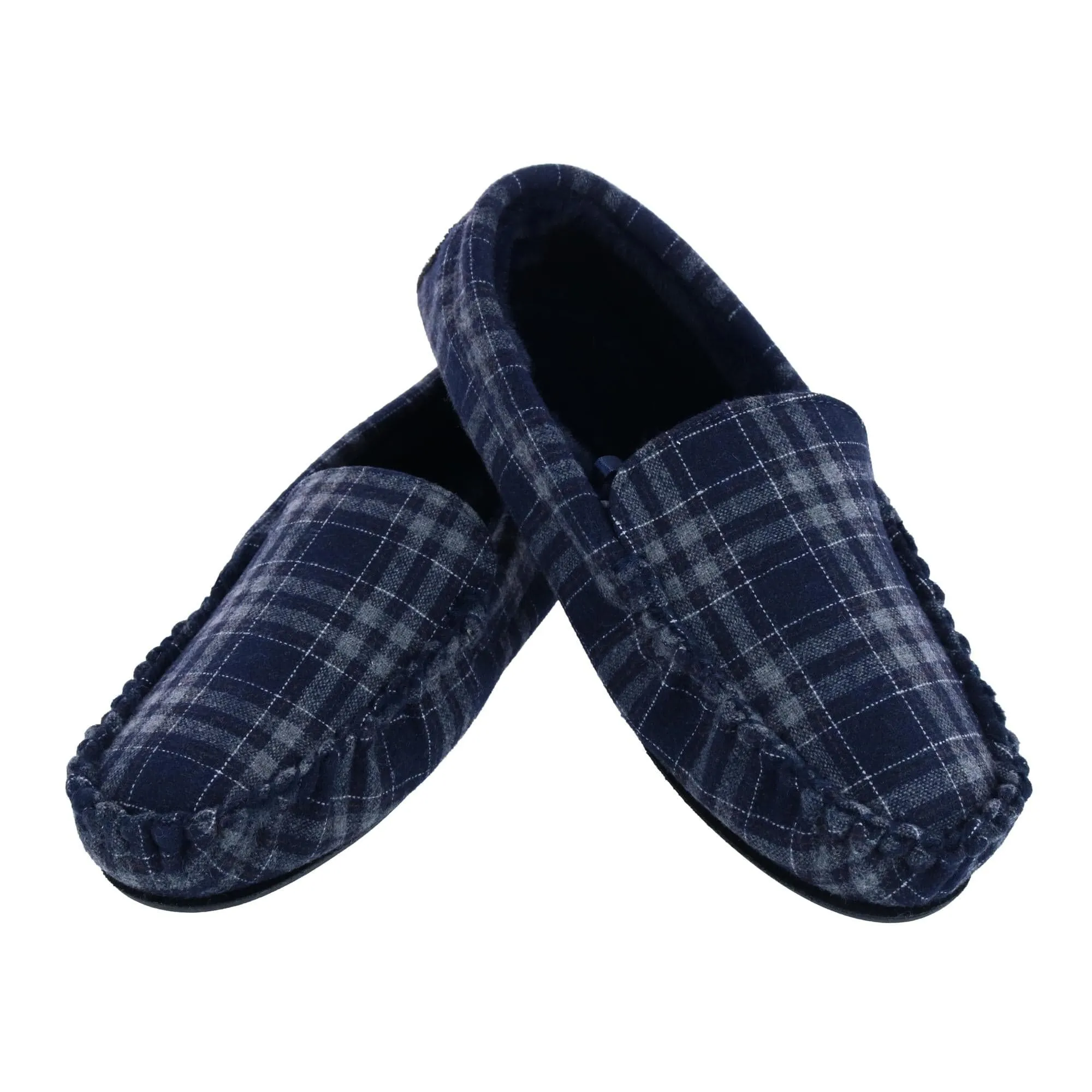 Ascentix Men's Slip On Plaid Slipper