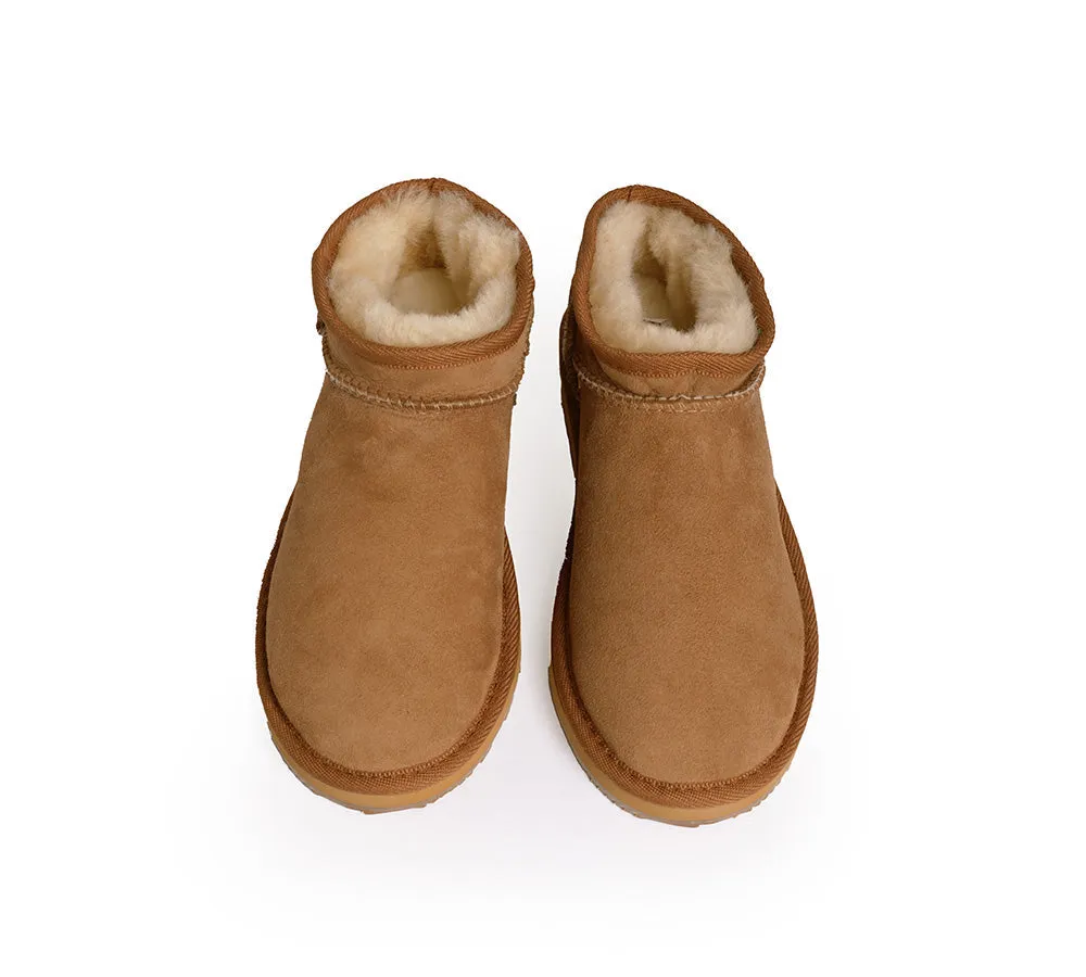 Australian Made Sheepskin Wool Ankle Boots Ultra Mini