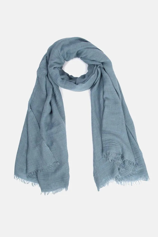 Azzurra Cashmere Modal Scarf Blue