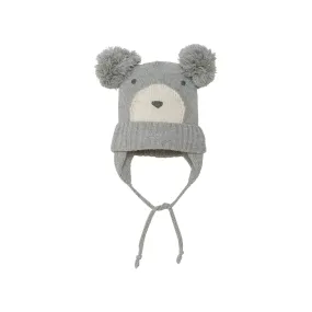 Baby Earflap Winter Hat Grey Mix | DEUX PAR DEUX