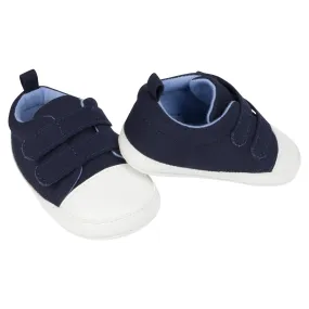 Baby Neutral Navy Canvas Sneakers