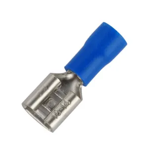 Blue 4.8mm Female Spade Terminals / Pack of 100