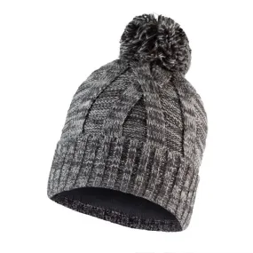 BUFF Blein Grey Knitted and Fleece Hat