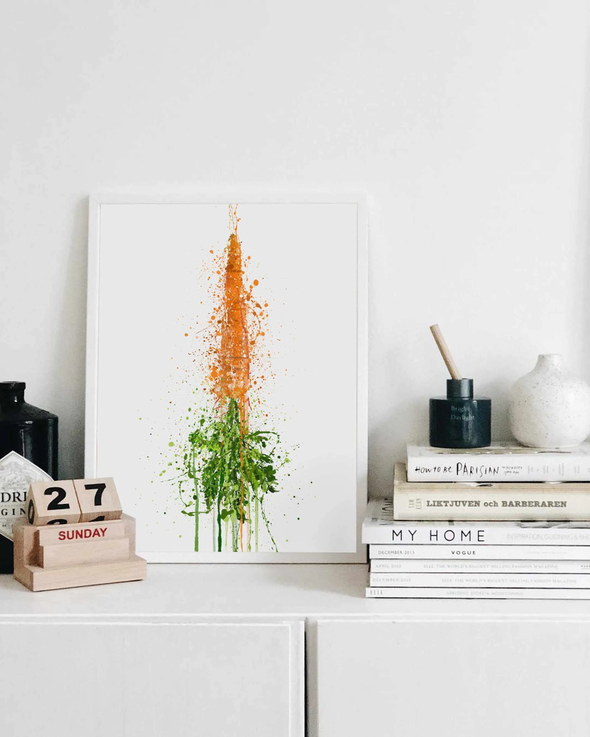 Carrot Vegetable Wall Art Print