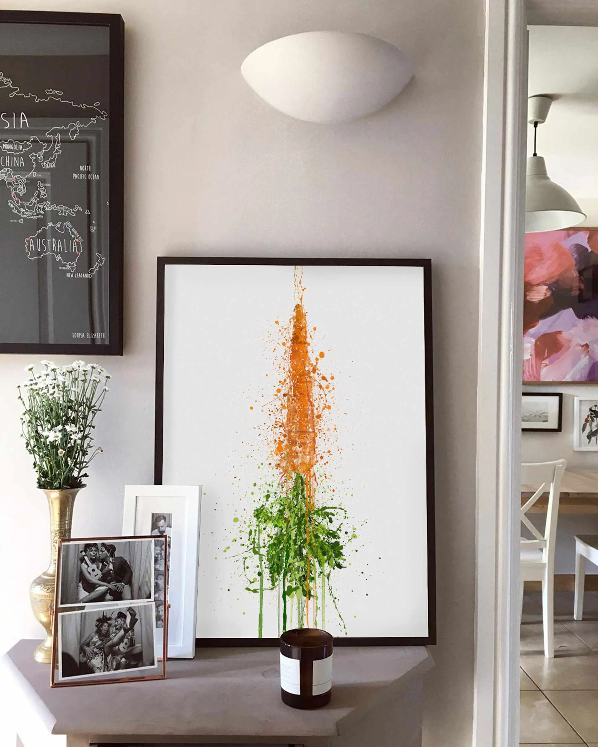 Carrot Vegetable Wall Art Print