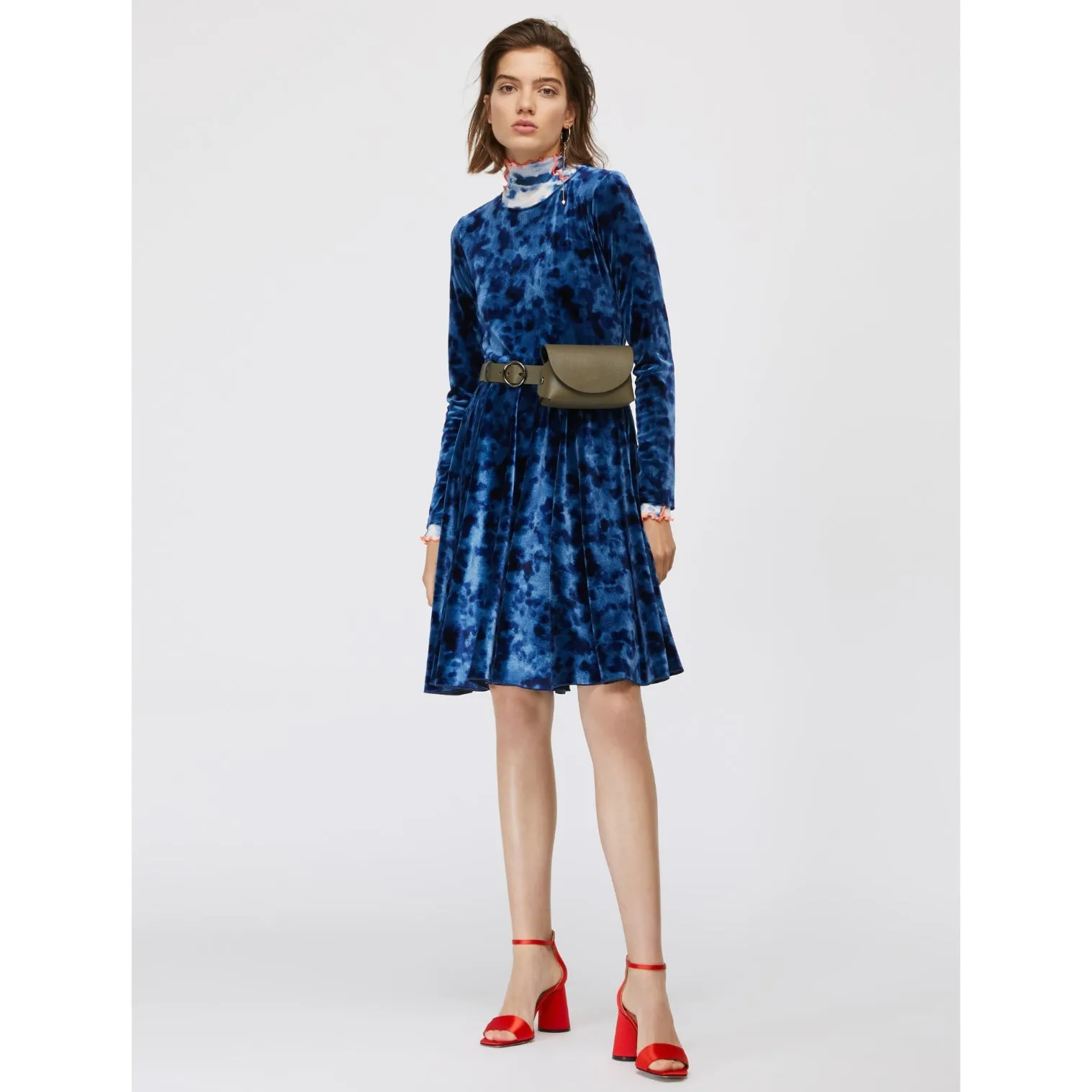 Crinale Jersey dress - Blue