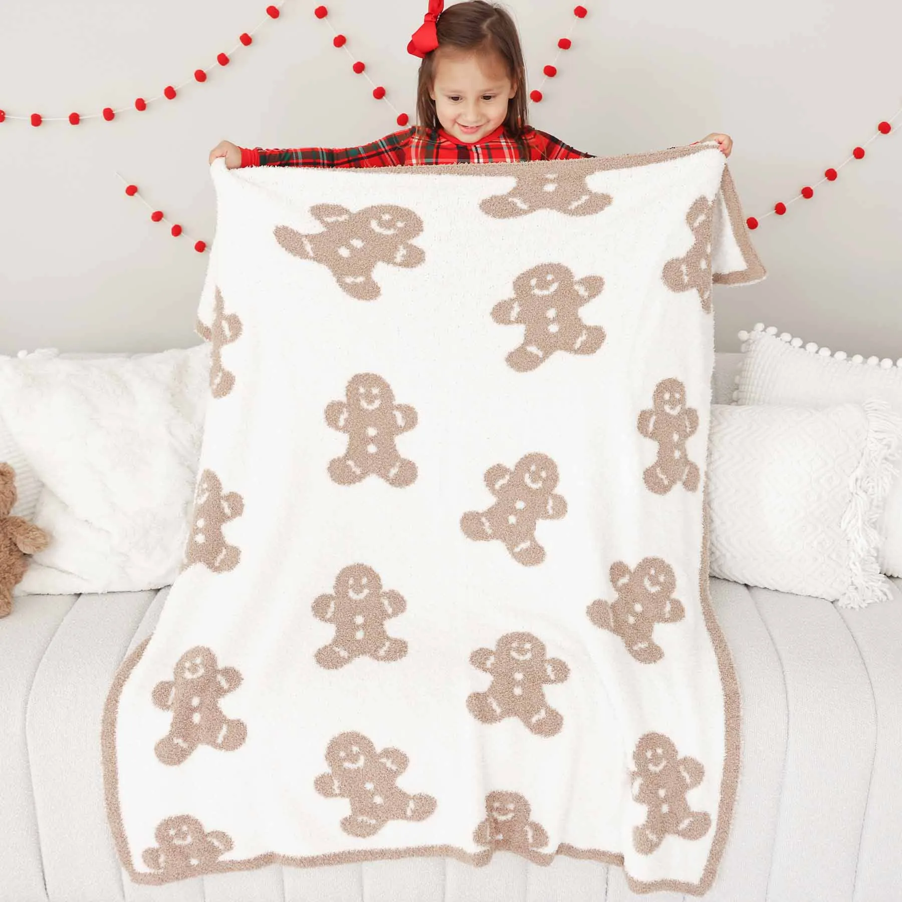 CuddleLane™ Luxe Blankets | Gingerbread*