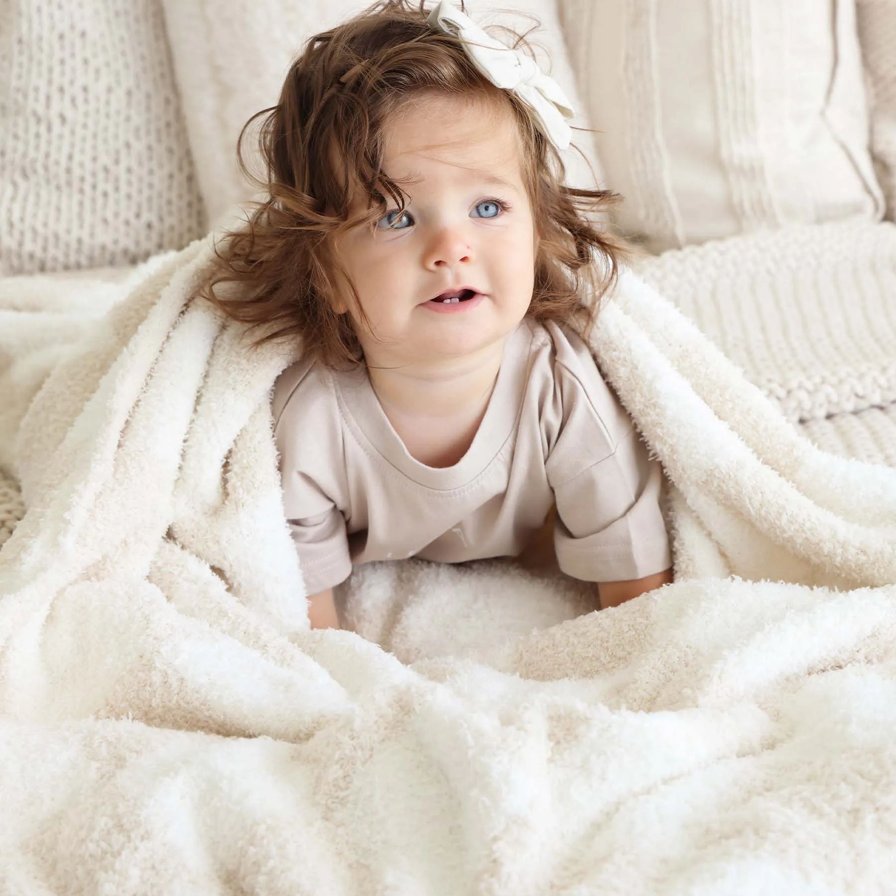 CuddleLane™ Luxe Blankets | Toffee Check