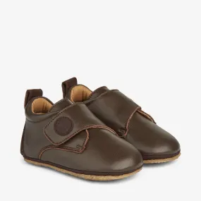 Dakota Leather Indoor Shoe | Baby - dark brown