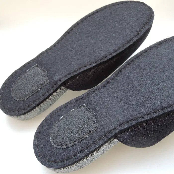 Denim Hiroshima Slippers Simple 4 size [Small / Medium / Large / XL]