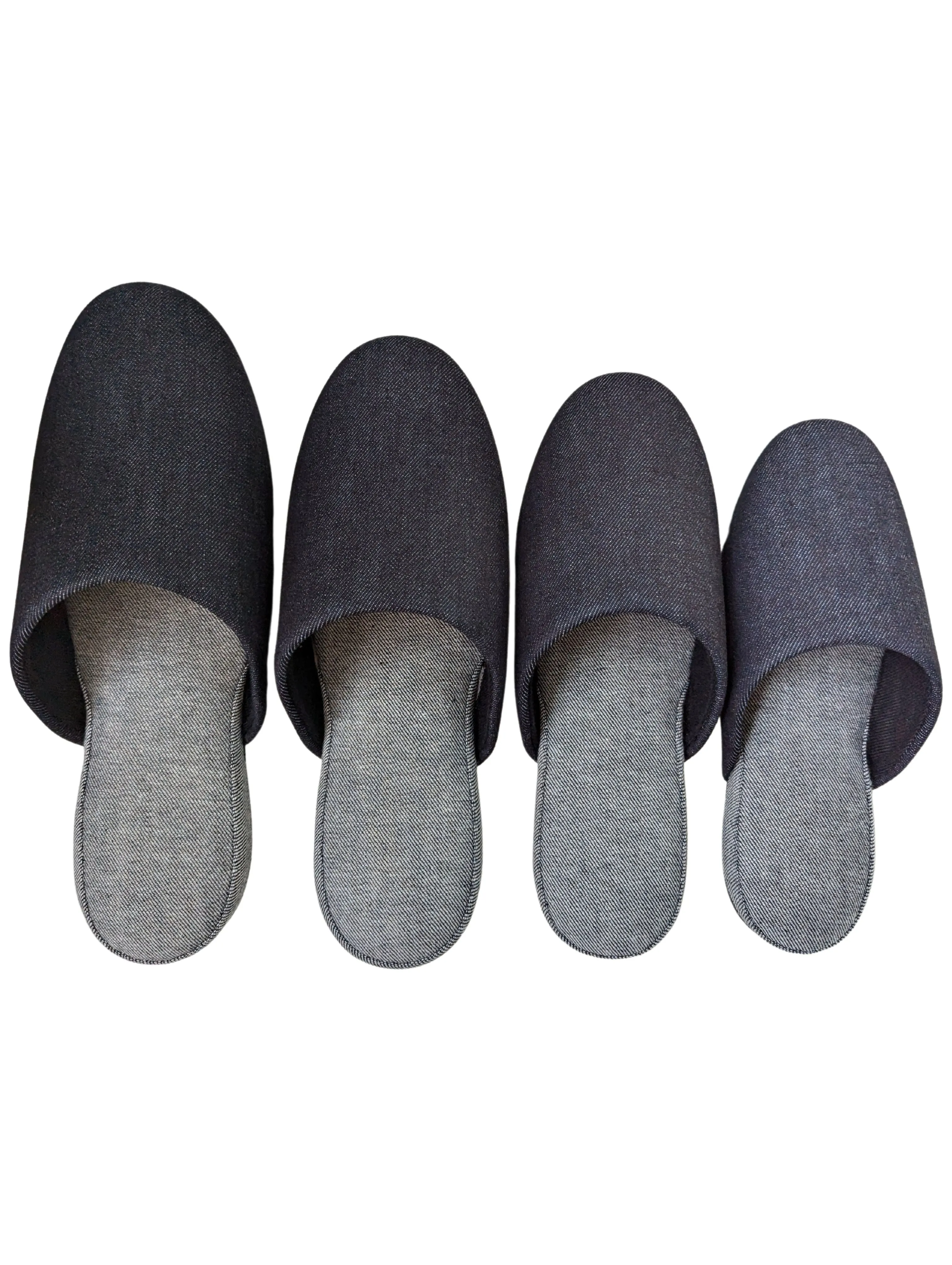 Denim Hiroshima Slippers Simple 4 size [Small / Medium / Large / XL]