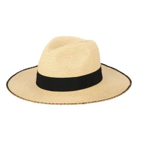 Desert Oasis - Ultrabraid Fedora with Embroidered Edge