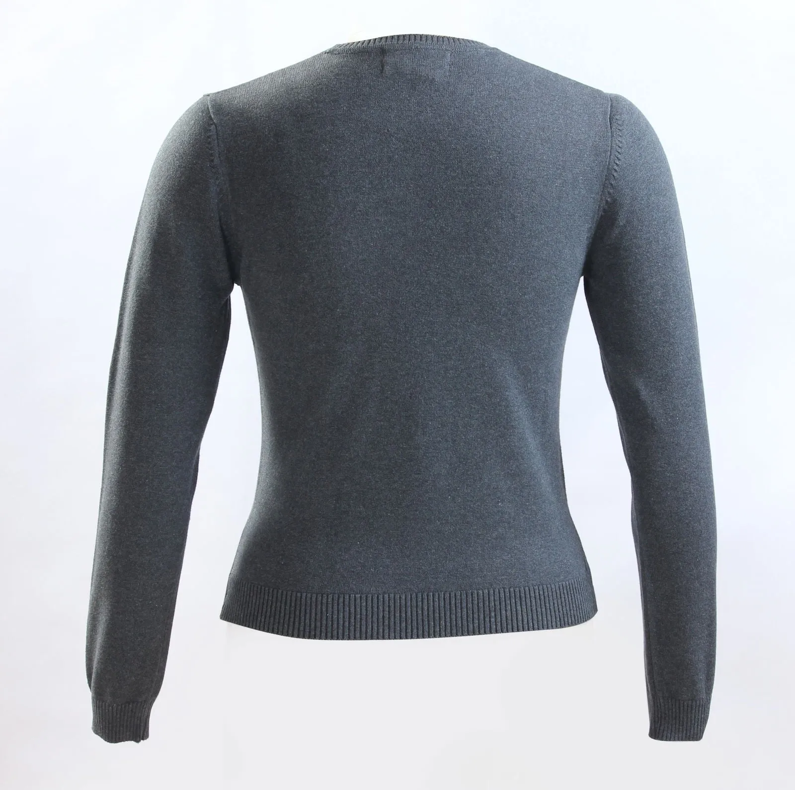 Elementary Charcoal Gray Knit Crew neck sweater