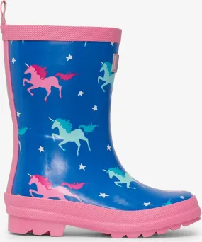 Hatley Linework Twinkle Unicorns Shiny Rain Boots