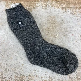 Heat Holders - Kid's Fuzzy Socks: Grey-children-