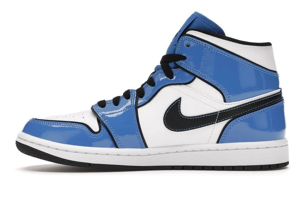 JORDAN 1 MID BLUE SIGNAL (M)