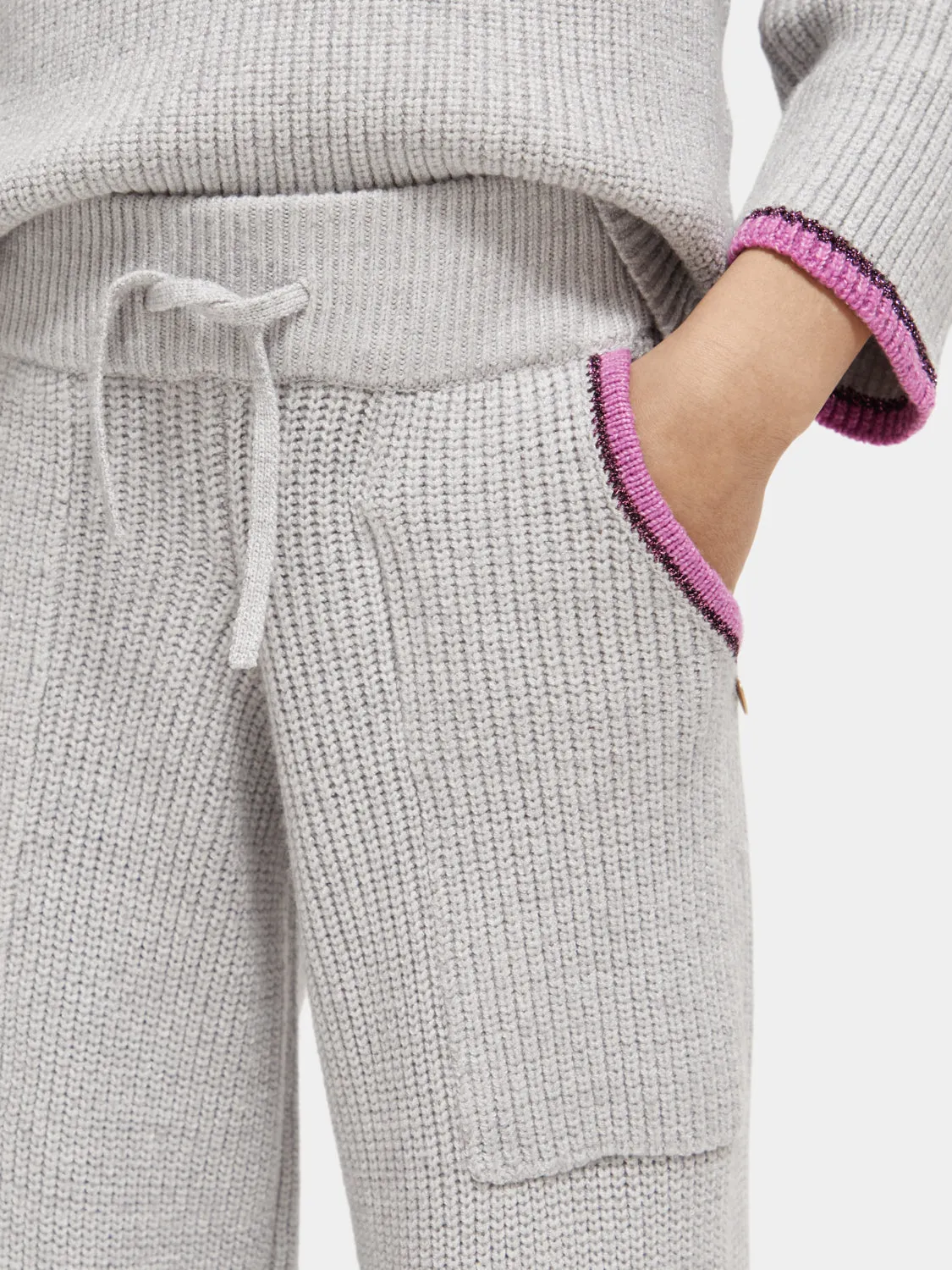 Kids - Wide-leg knitted sweatpants