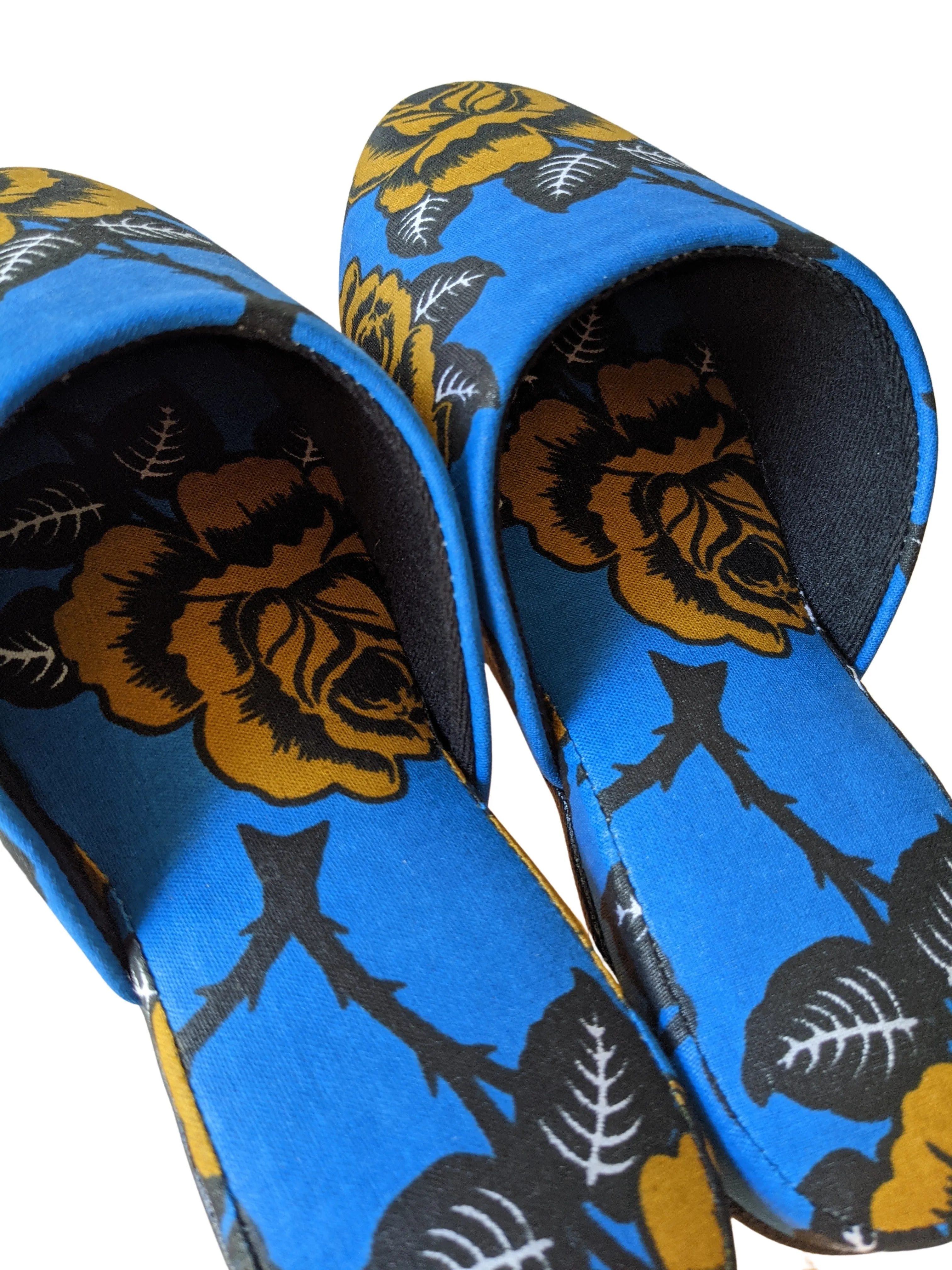 Medium Rose Print Mix Slippers [vinyl sole] Rose-M03 [Size Medium] Rose M03