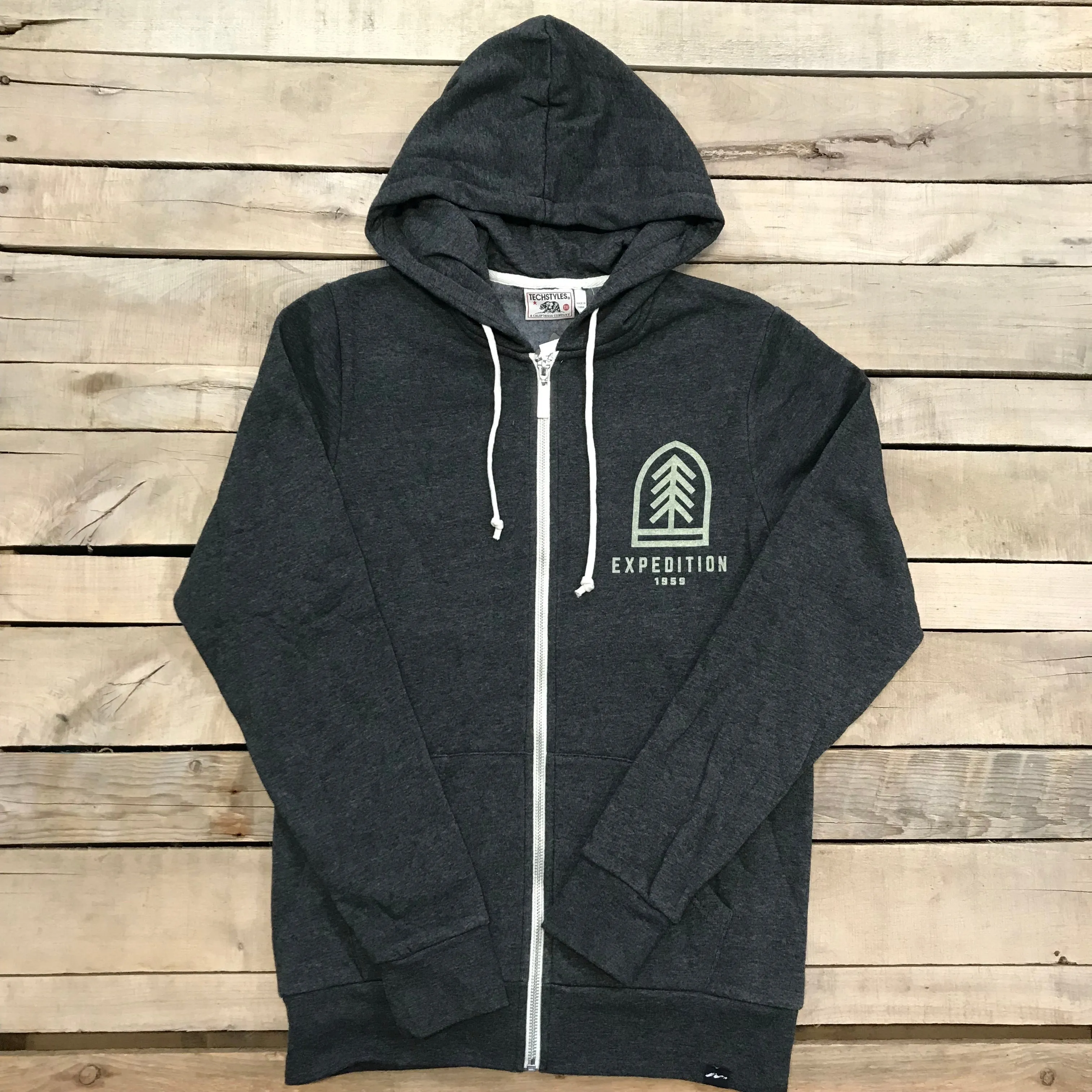 Men's Lone Tree Zip-Up  Hoodie