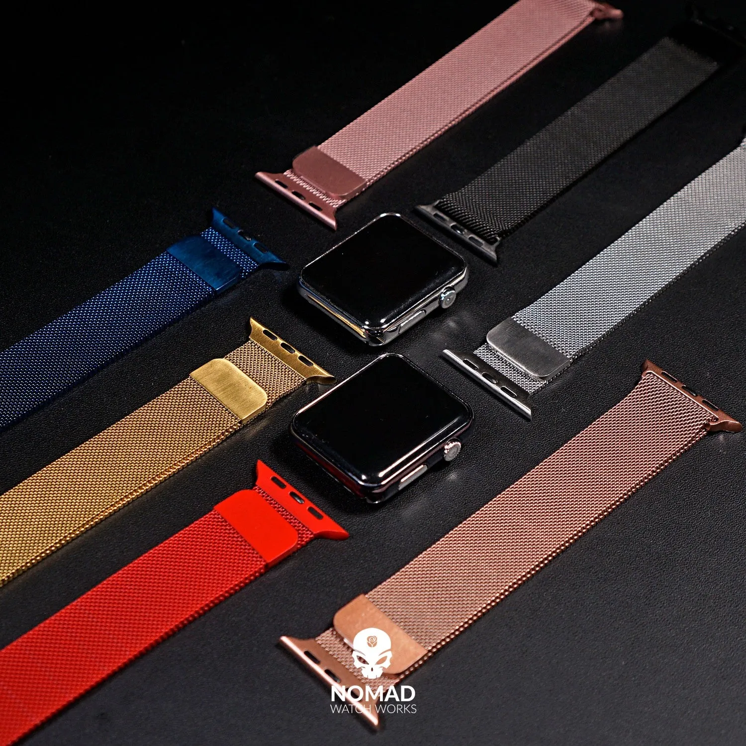 Milanese Mesh Strap in Rose Gold (Apple Watch)