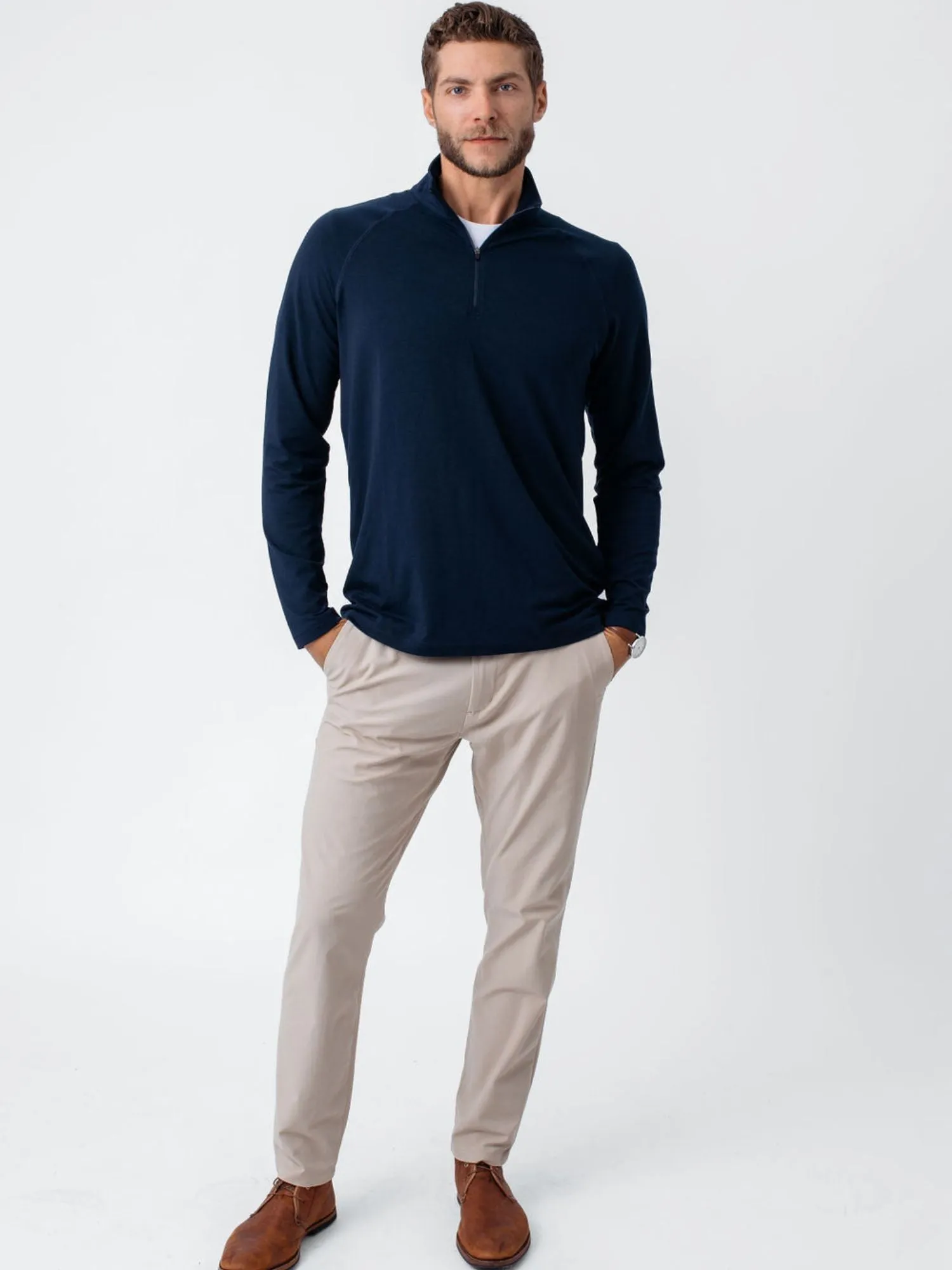 Navy Performance Quarter Zip