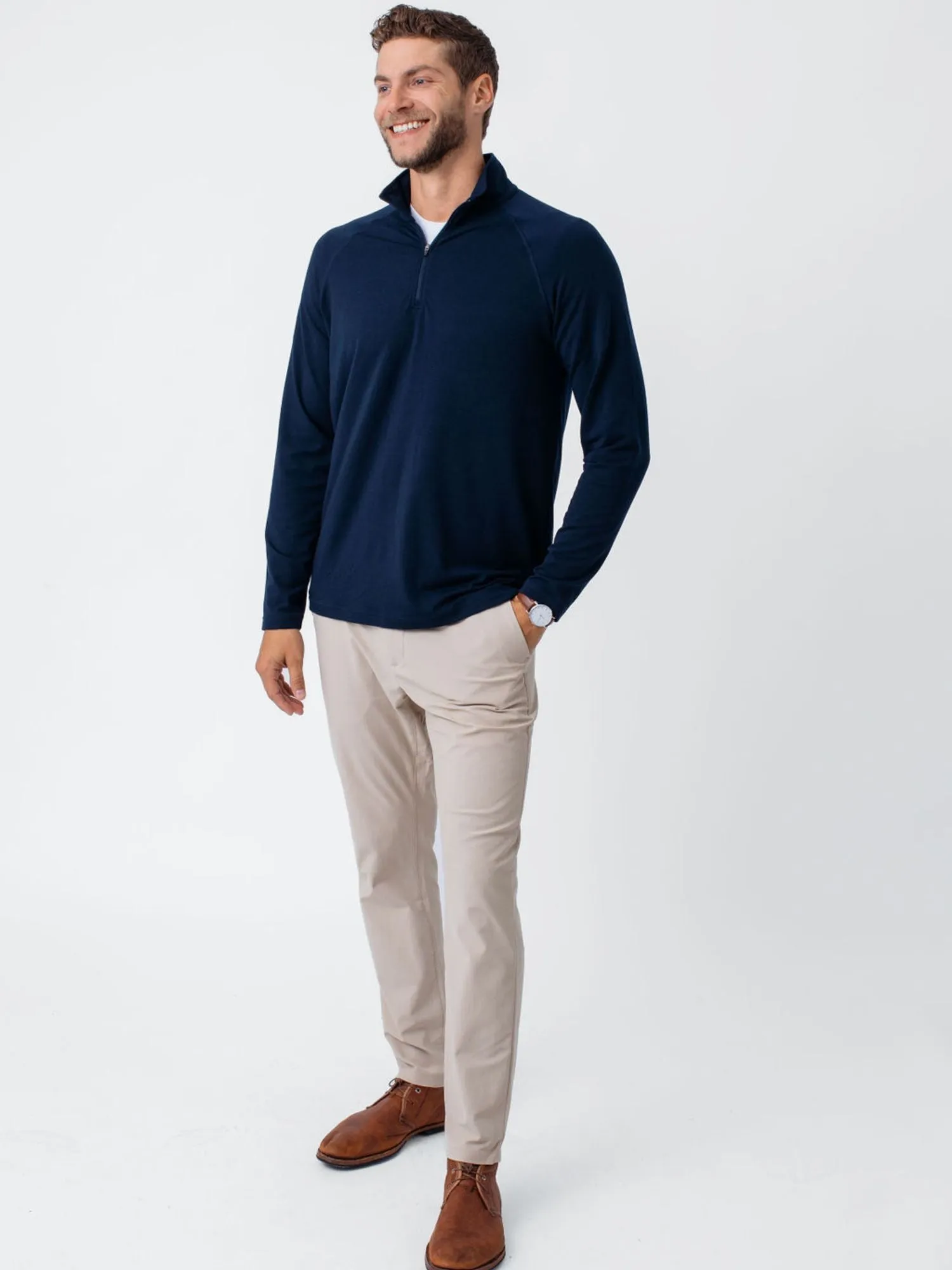 Navy Performance Quarter Zip