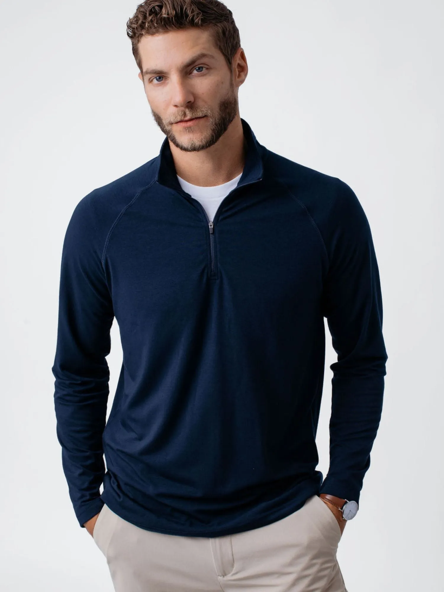 Navy Performance Quarter Zip