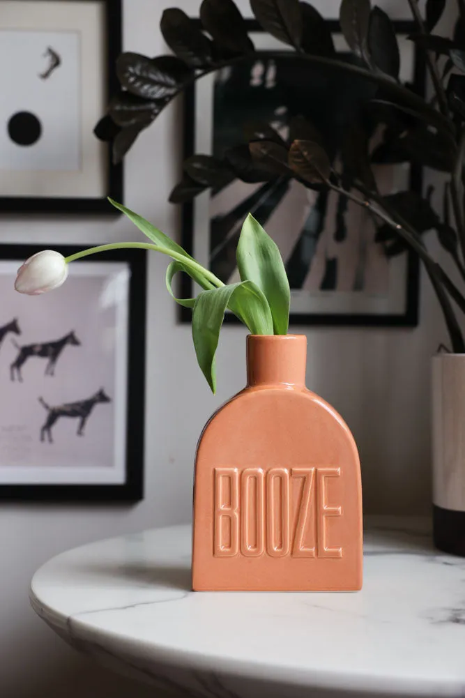 Orange Booze Vase