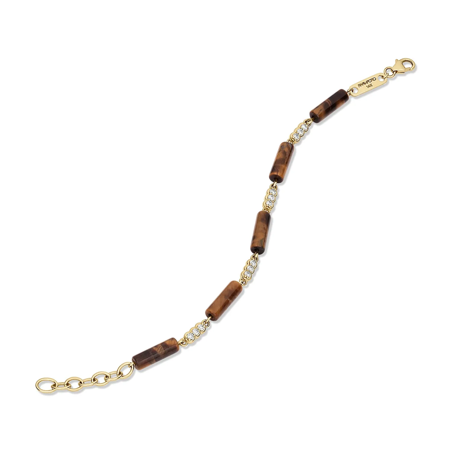 Palace Diamond Bead Bracelet Tiger Eye