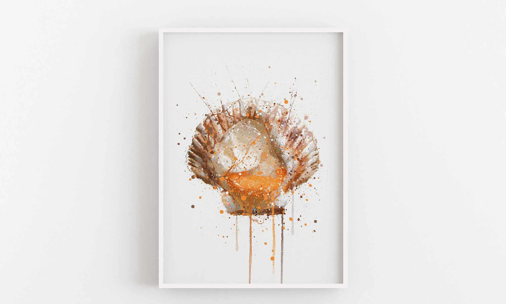 Seafood Wall Art Print 'Scallop'