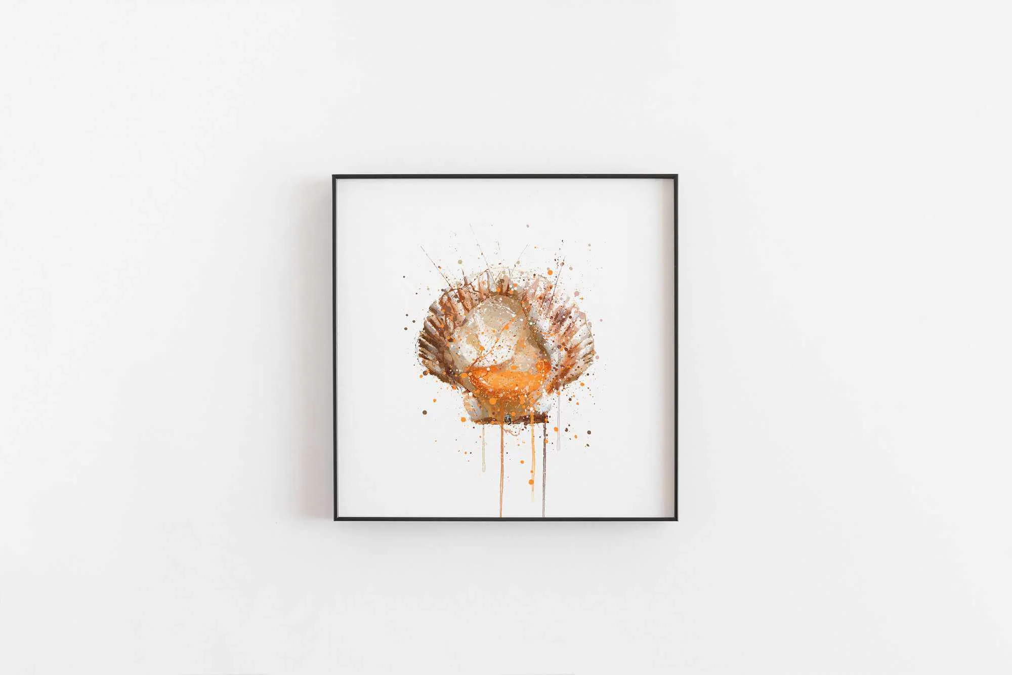 Seafood Wall Art Print 'Scallop'