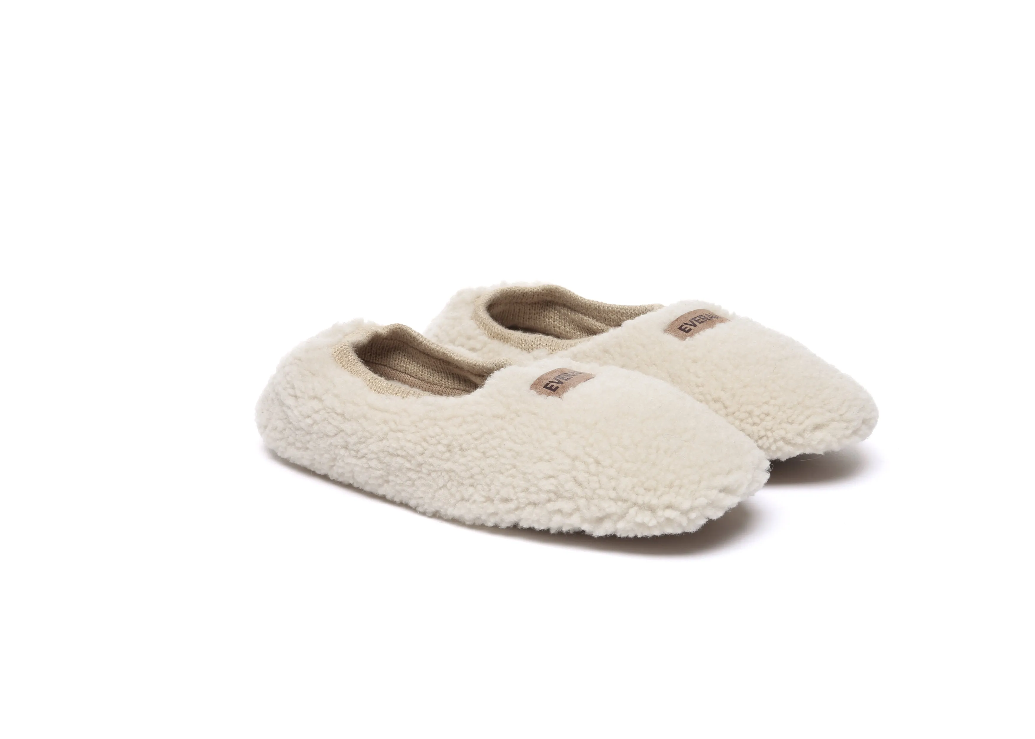 UGG Slippers Women Curly Sheepskin Wool Elastic Ballet Flats Lucina