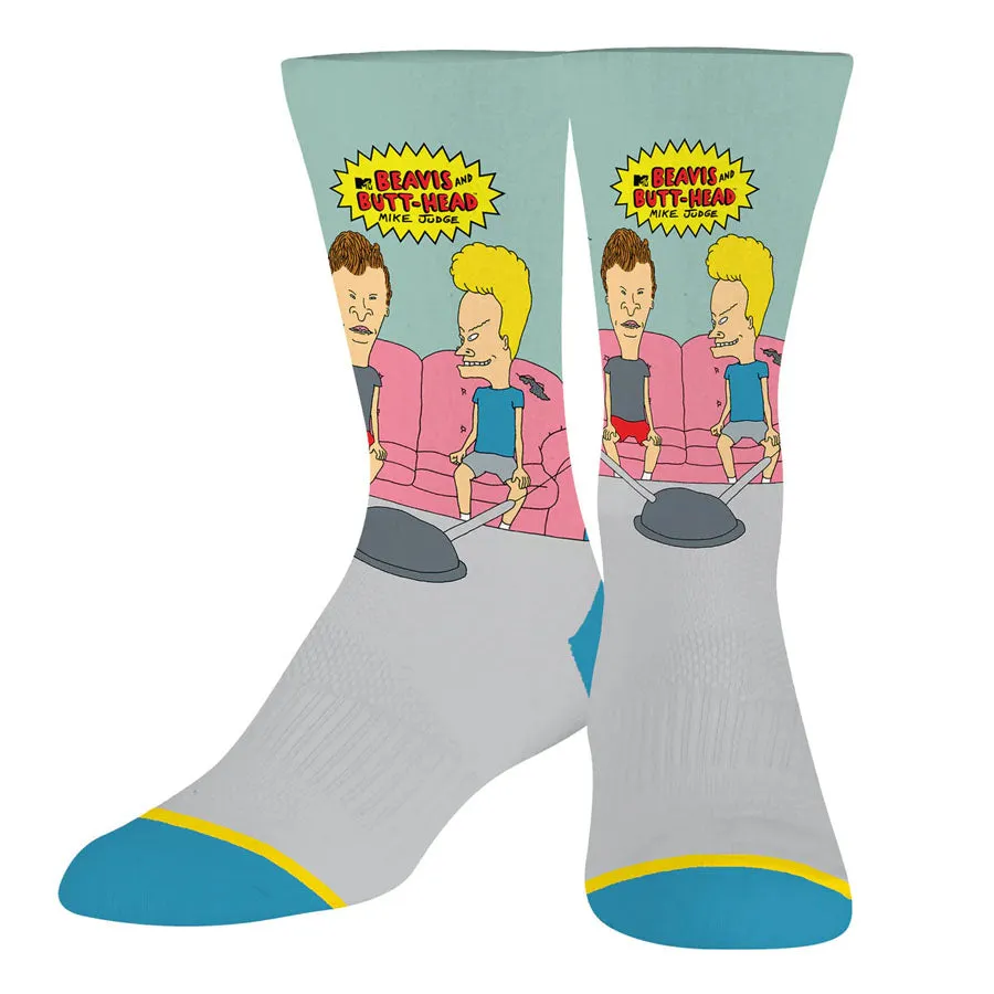 Unisex Beavis and Butt-Head Couch Socks