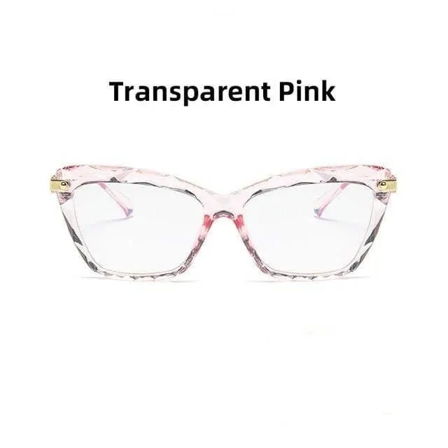 Women's Oversized Cat Eye Anti-Blue Light Glasses