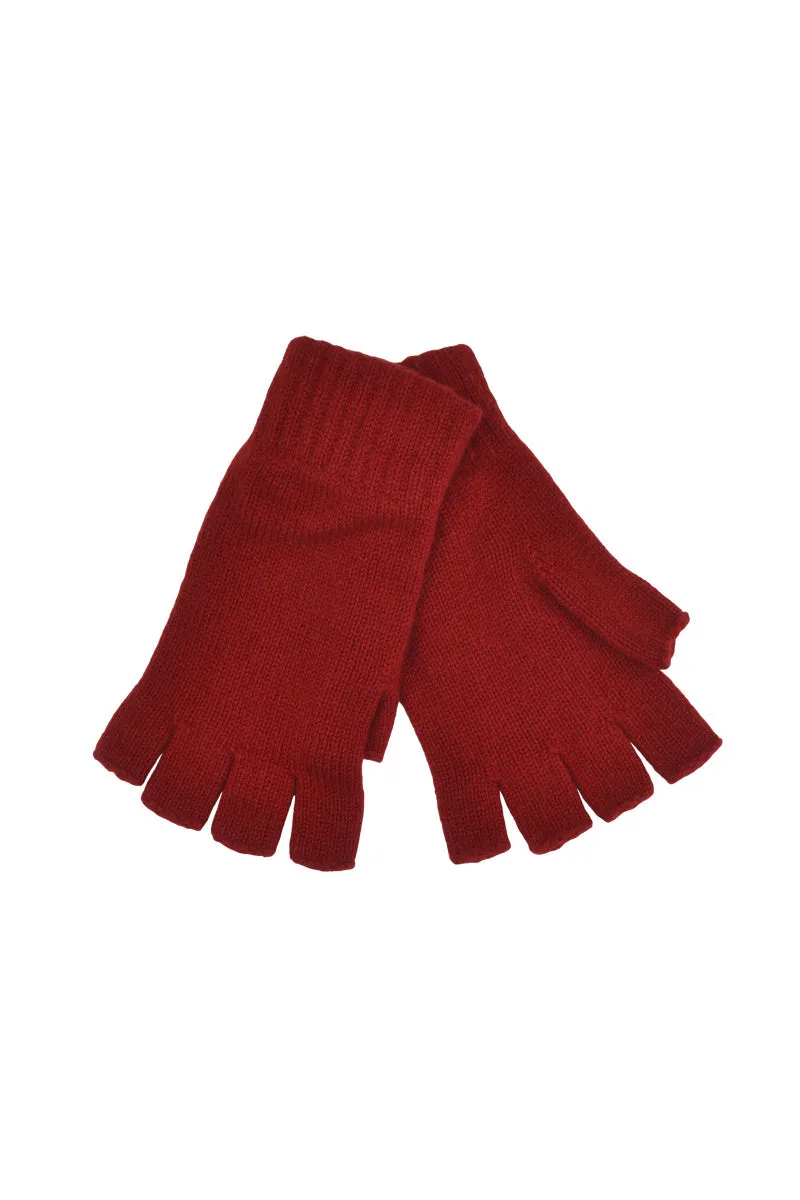 Womens Scottish Cashmere Fingerless Gloves